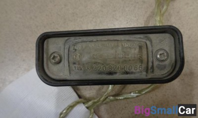 Фонарь подсветки номера от Mercedes-Benz S-Class W220 1998-2005