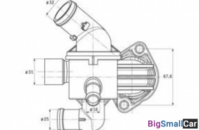 Термостат в сборе behr TI1587 в сборе