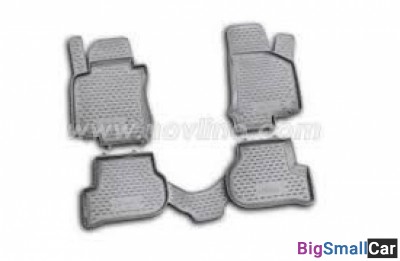 Коврики novline NLC5105211 резиновые серые